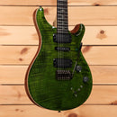 Paul Reed Smith Modern Eagle V Wood Library electric guitar Jade finish with flamed maple top and tremolo bridge