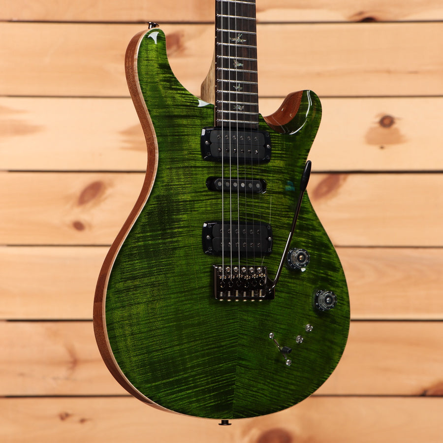 Paul Reed Smith Modern Eagle V Wood Library electric guitar Jade finish with flamed maple top and tremolo bridge