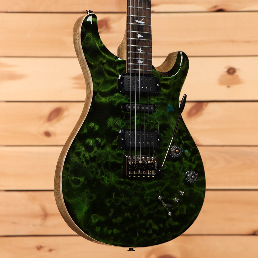 Paul Reed Smith Modern Eagle V Wood Library electric guitar Jade Quilt with black hardware
