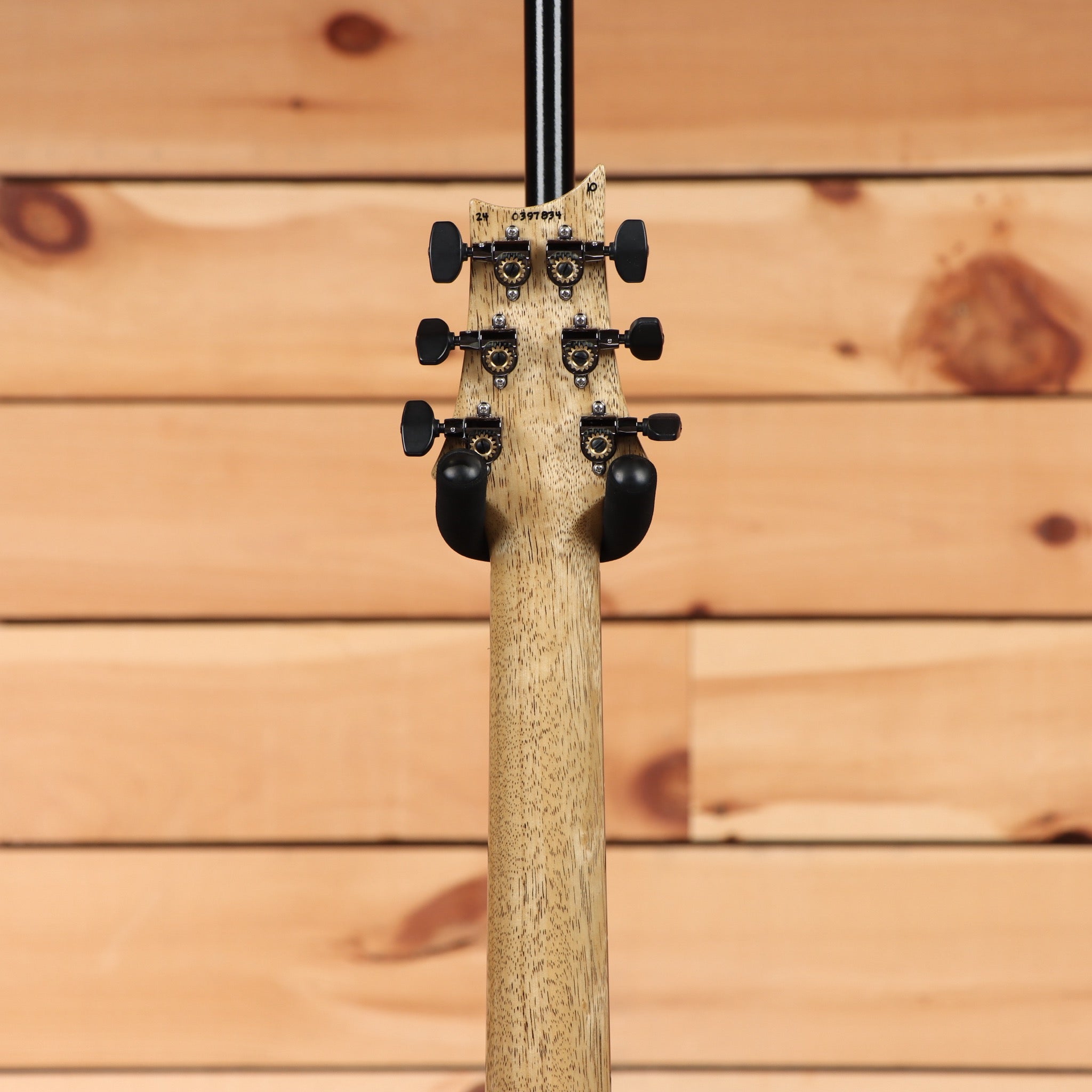 Paul Reed Smith Modern Eagle V wood library electric guitar charcoal quilt with black tuning machines