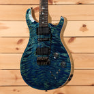 Paul Reed Smith Modern Eagle V Wood Library electric guitar River Blue with quilted maple top and dual humbuckers