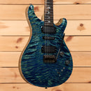 Paul Reed Smith Modern Eagle V Wood Library electric guitar River Blue quilted maple top with humbucker pickups