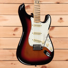 Fender Steve Lacy People Pleaser Stratocaster electric guitar Chaos Burst with white pickguard and single-coil pickups