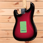 Fender Steve Lacy People Pleaser Stratocaster electric guitar Chaos Burst with diamond patterned pickguard