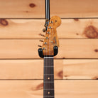 Fender Custom Shop Artisan Maple Burl Stratocaster electric guitar aged natural with maple burl headstock