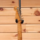 Fender Custom Shop Artisan Stratocaster electric guitar aged natural maple burl with vintage tuning machines
