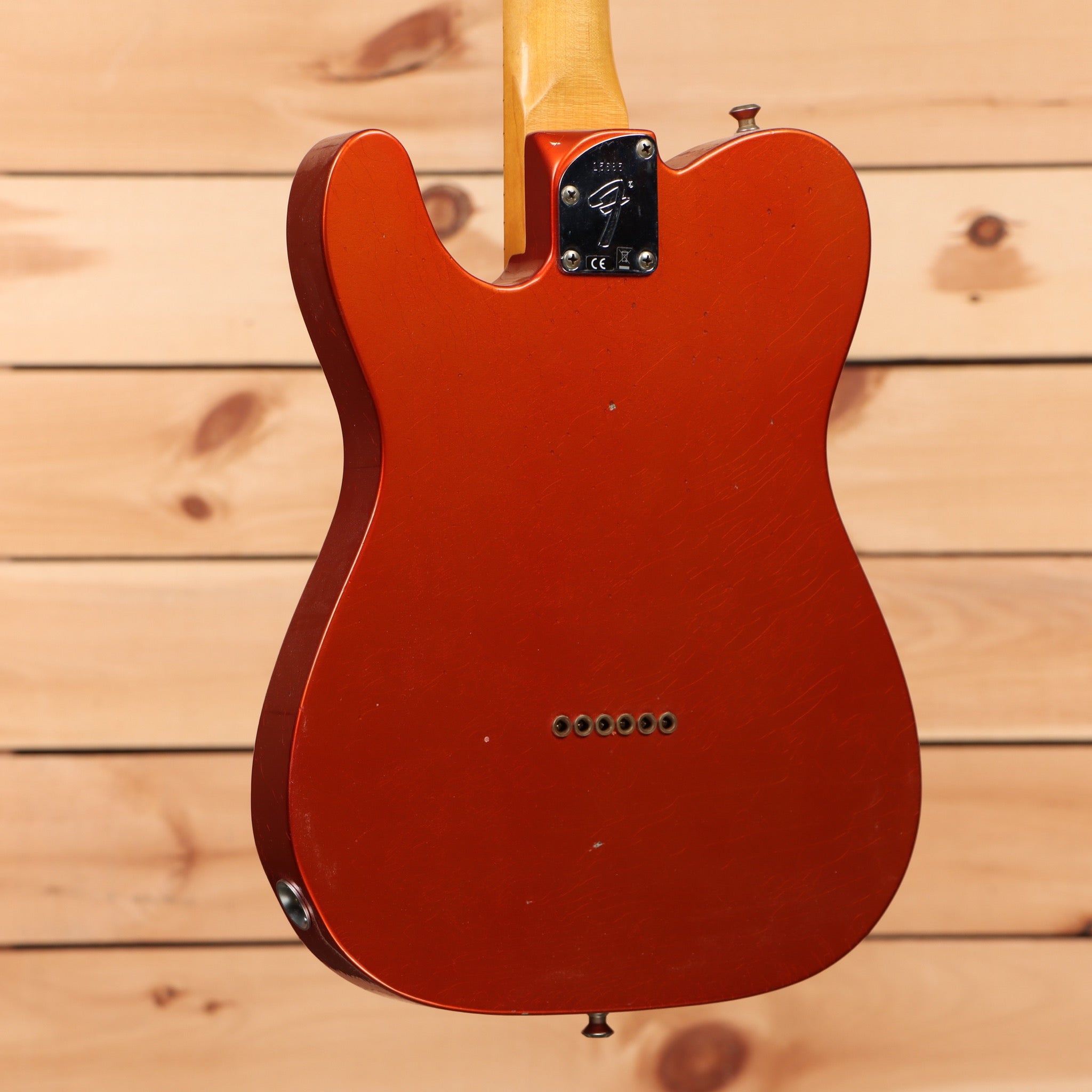 Fender Custom Shop Postmodern Telecaster Journeyman Relic electric guitar Faded Aged Candy Tangerine with single-coil pickups