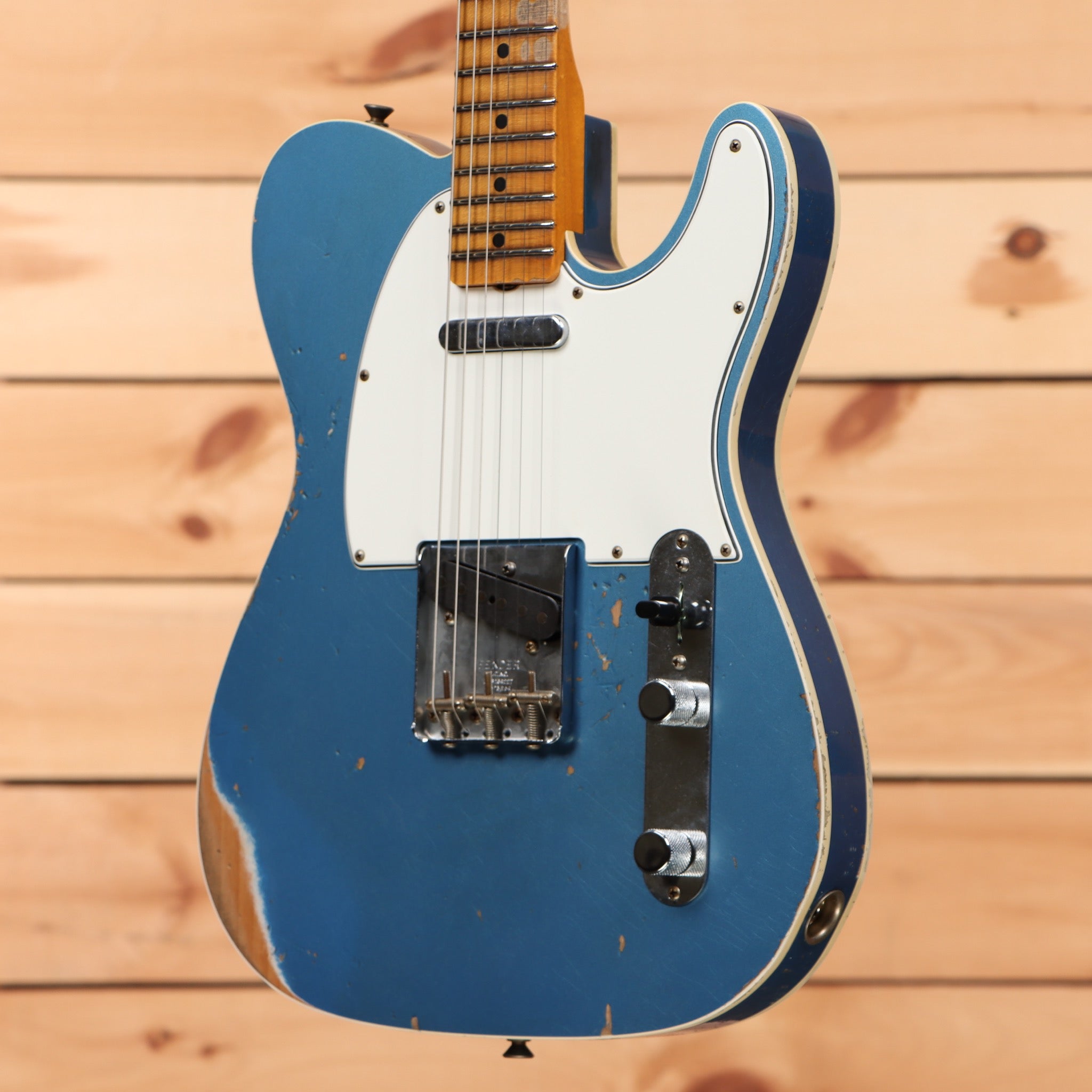 Fender Custom Shop 1965 Telecaster Custom electric guitar Lake Placid Blue heavy relic with maple neck