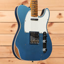 Fender Custom Shop 1965 Telecaster Custom electric guitar Lake Placid Blue heavy relic with white pickguard