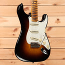 Fender Custom Shop 1956 Stratocaster Journeyman Relic electric guitar wide fade 2-color sunburst with single-coil pickups