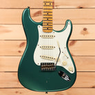 Fender Custom Shop 1956 Stratocaster Journeyman Relic Aged Sherwood Green Metallic electric guitar with vintage single-coil pickups