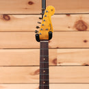 Fender Custom Shop 1960 Stratocaster Heavy Relic electric guitar Aged Olympic White Over 3-Color Sunburst with maple neck