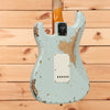 Fender Custom Shop 1960 Stratocaster Heavy Relic - Aged Sonic Blue over 3 Color Sunburst