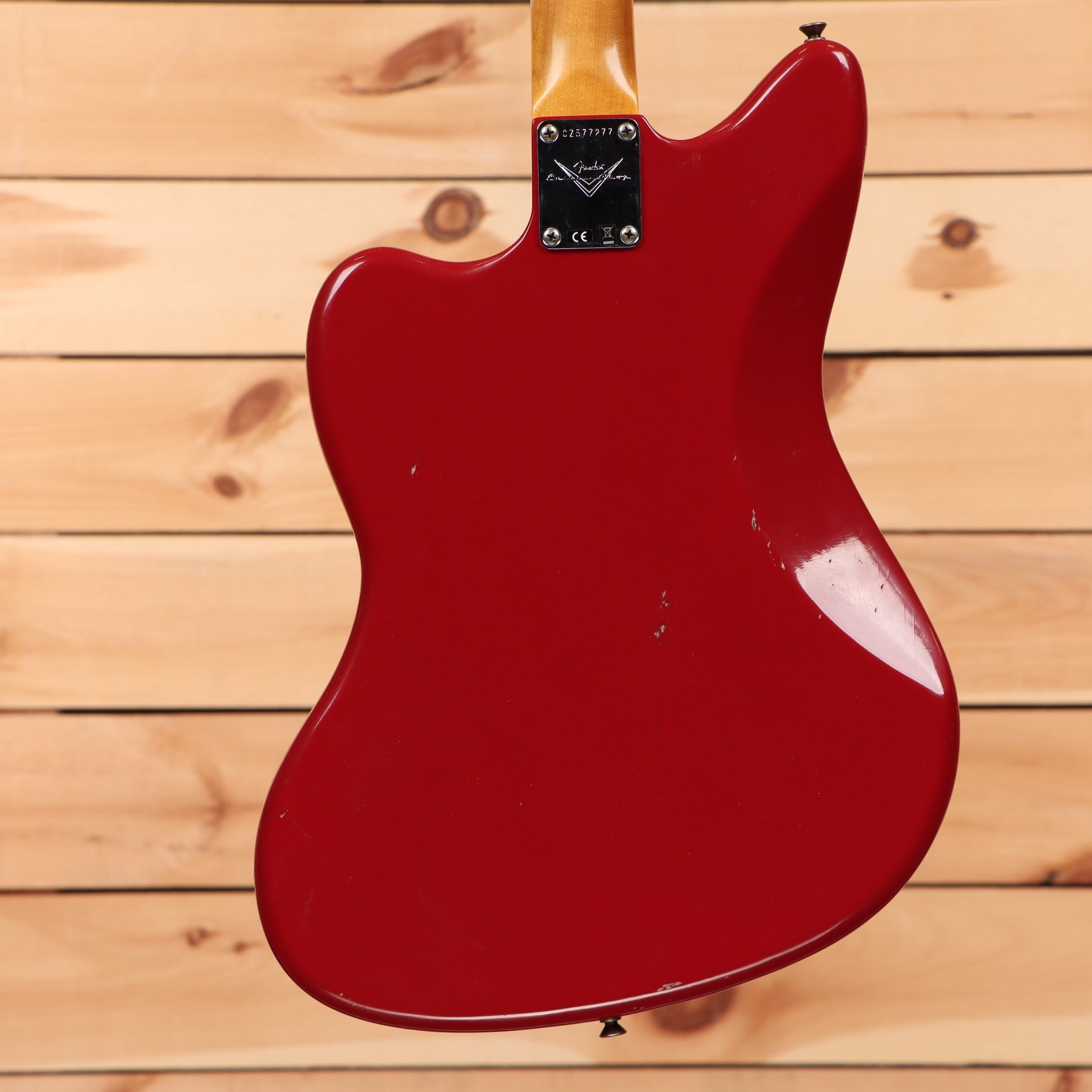 Fender Custom Shop 1959 Jazzmaster electric guitar Dakota Red with aged relic finish and single-coil pickups