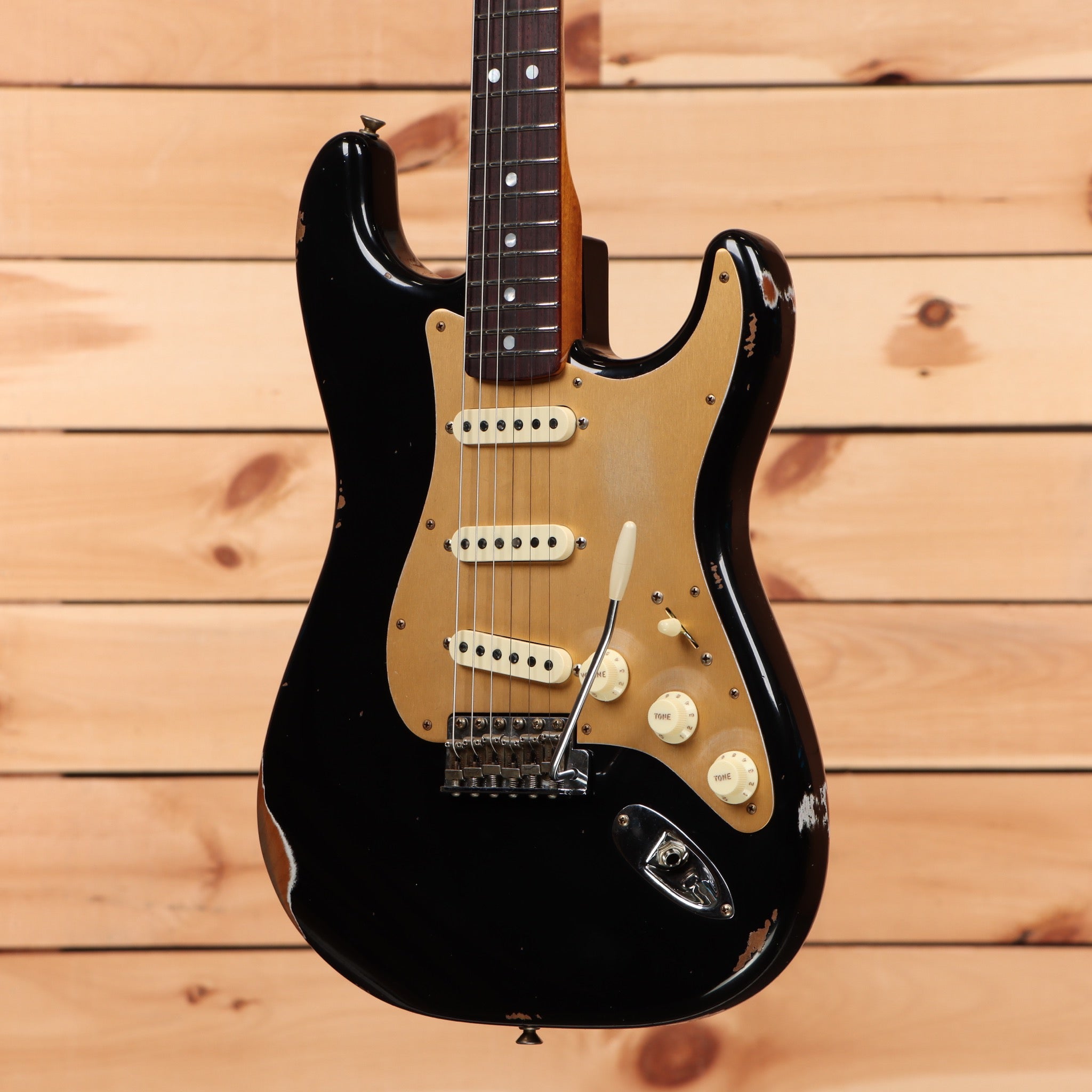 Fender Custom Shop Limited Roasted Big Head Stratocaster Relic - Aged Black