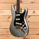 Fender Custom Shop 1965 Dual Mag Stratocaster electric guitar Inca Silver Journeyman Relic with three single-coil pickups