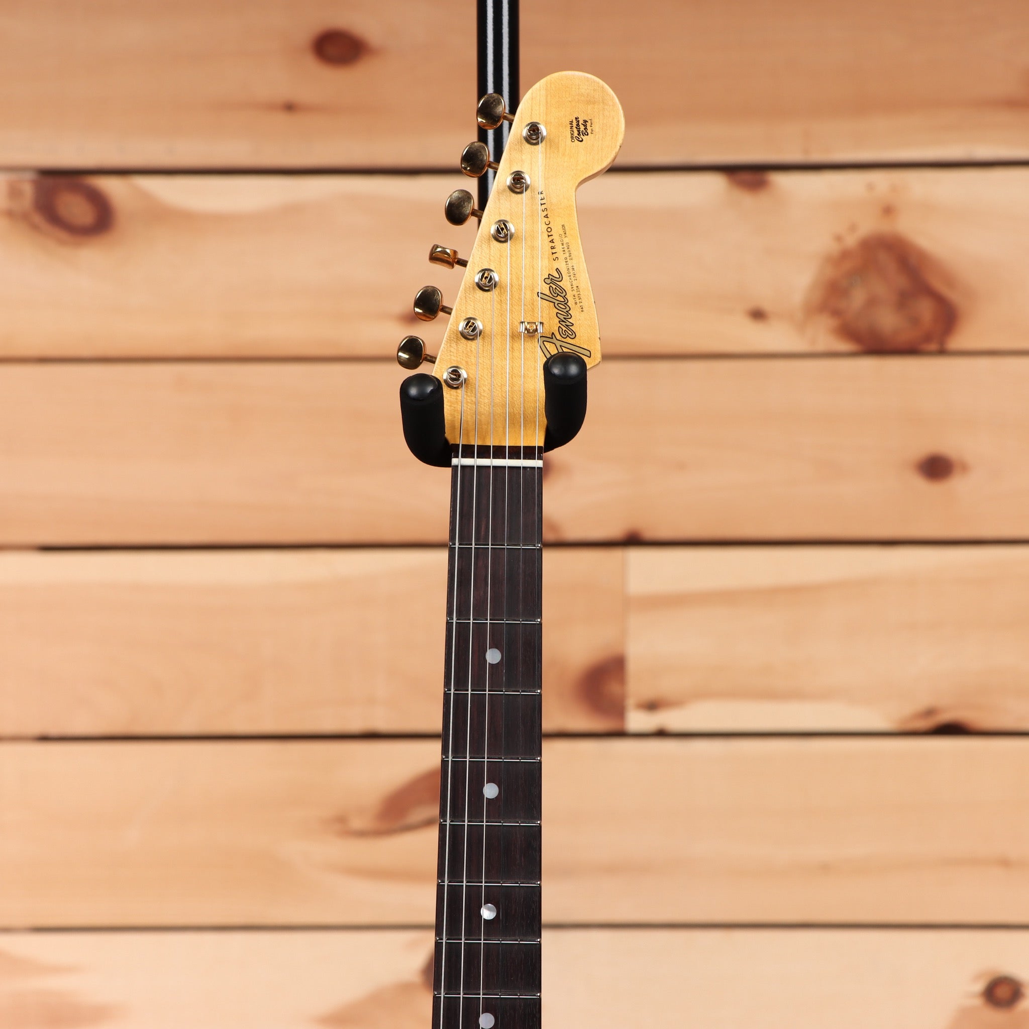 Fender Custom Shop Limited 1965 Dual Mag Stratocaster Journeyman Relic electric guitar Aged Ice Blue Metallic with maple neck