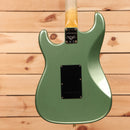 Fender Custom Shop Limited 1965 Dualmag Stratocaster Journeyman Relic electric guitar Aged Sage Green Metallic with black pickguard