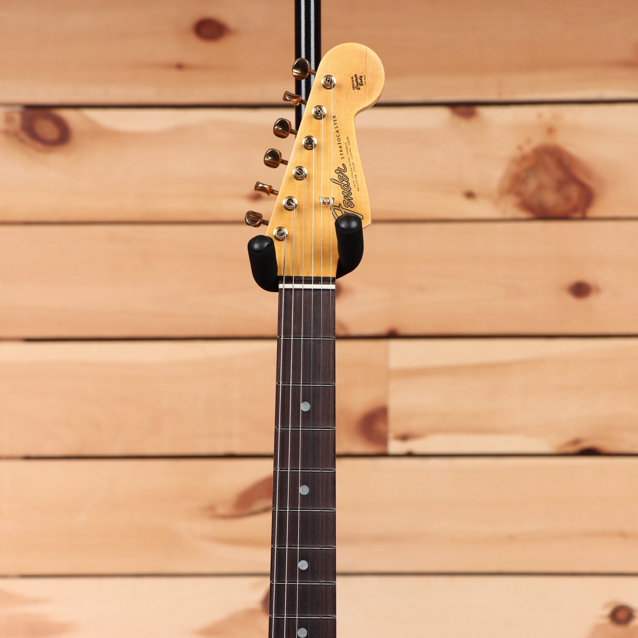 Fender Custom Shop Limited 1965 Dual Mag Stratocaster Journeyman Relic electric guitar Aged Sage Green Metallic with maple neck