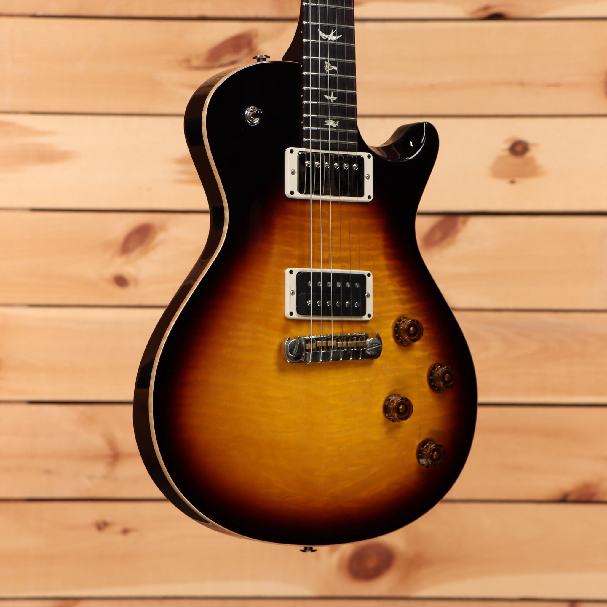 Pre-owned Paul Reed Smith Mark Tremonti Singlecut 10 Top electric guitar Tobacco Sunburst with dual humbuckers