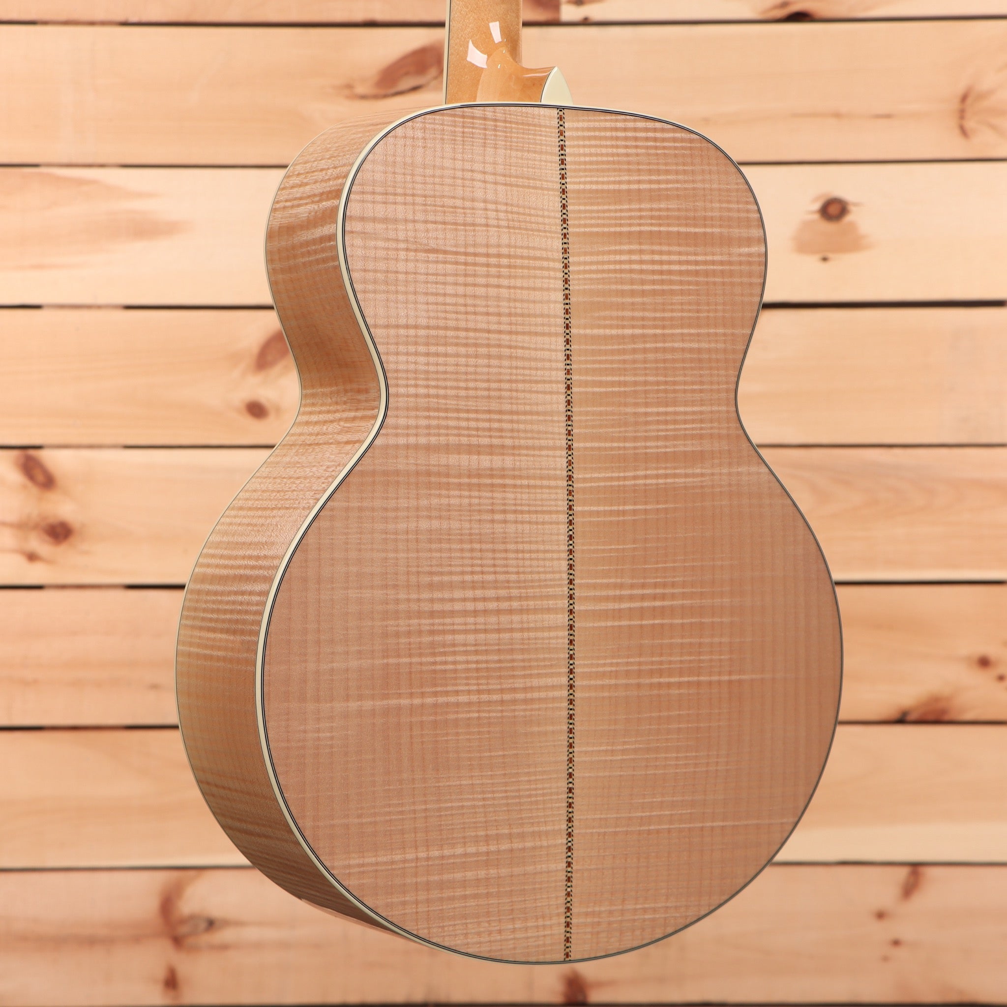 Eastman AC630 acoustic guitar natural finish with solid wood construction and center seam binding