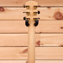 Eastman AC630 acoustic guitar natural finish with gold tuning machines and black button pegs