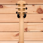 Eastman AC630 acoustic guitar natural finish with gold tuning machines and black button pegs