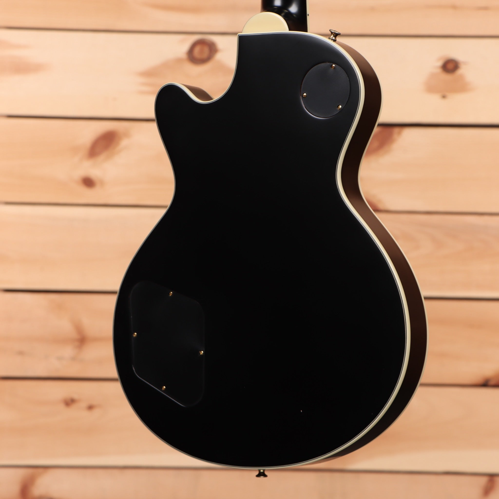 Eastman SB57-N semi-hollow electric guitar black finish with cream binding and P90 pickups