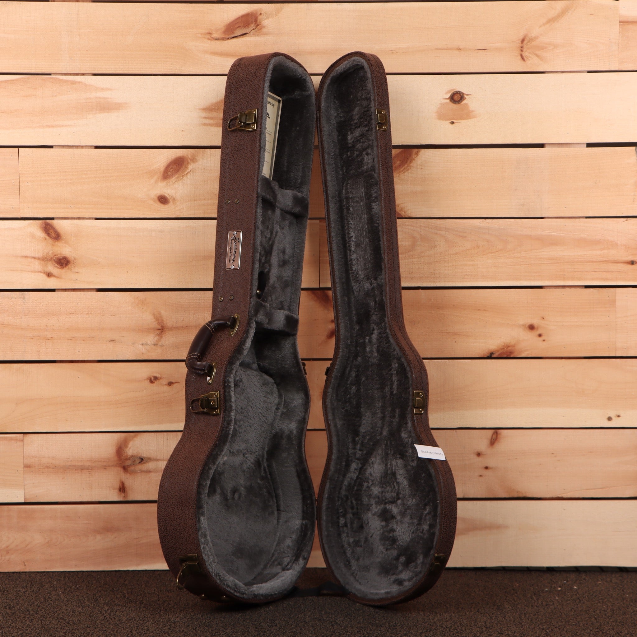 Eastman SB57-N semi-hollow body electric guitar black finish with plush interior case lining