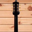 Eastman SB57-N semi-hollow electric guitar black with gold tuning machines and cream knobs