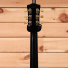Eastman SB57-N semi-hollow electric guitar black with gold tuning machines and cream knobs