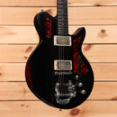 Eastman Juliet VBB semi-hollow electric guitar antique black varnish with dual humbucker pickups