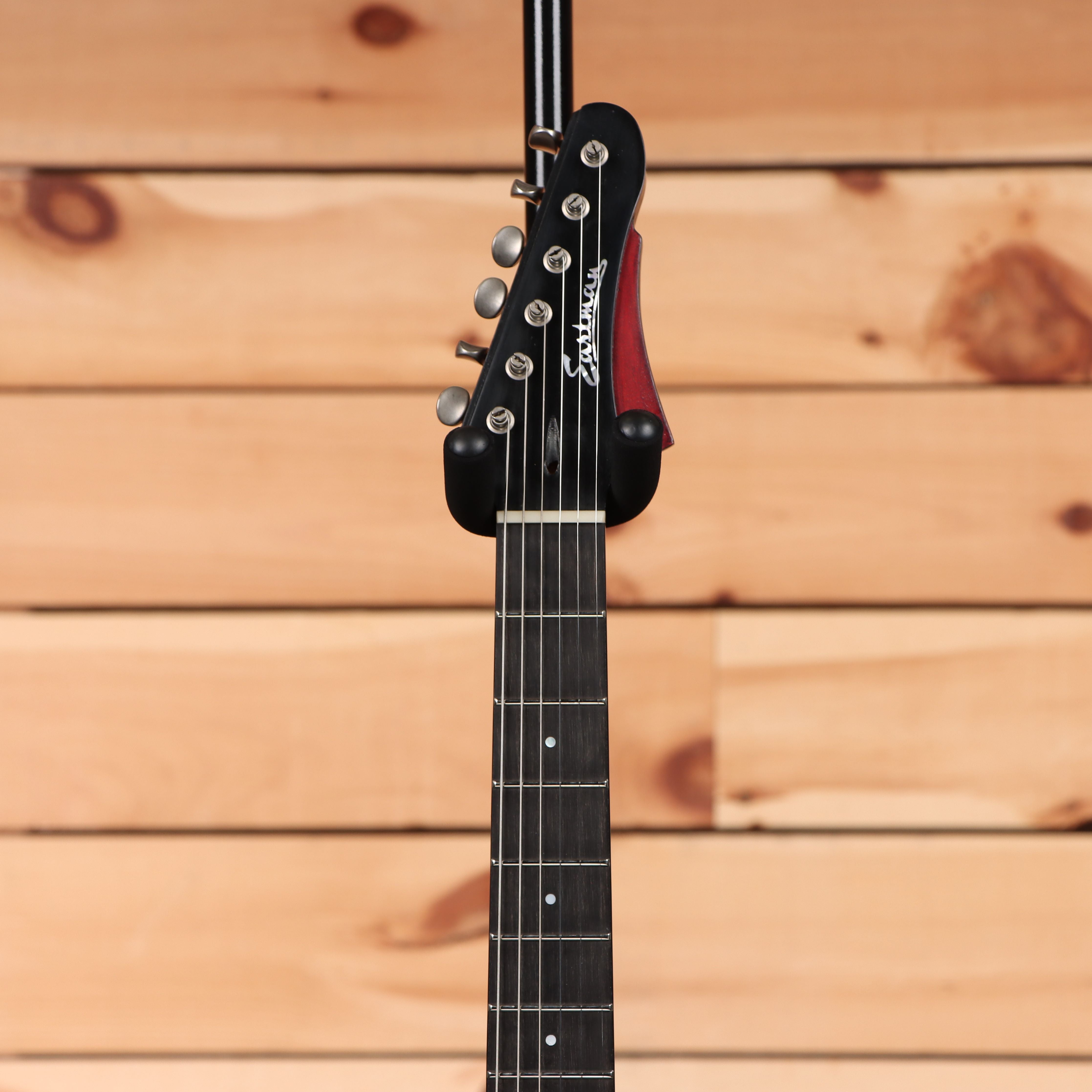Eastman Juliet VBB antique black varnish semi-hollow electric guitar with rosewood fretboard