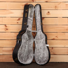 Eastman E40DTC Thermocure acoustic guitar natural finish with gray velvet-lined hardshell case