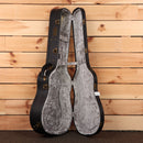Eastman E40DTC Thermocure acoustic guitar natural finish with gray velvet interior case