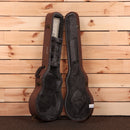 Eastman SB59-V semi-hollow body electric guitar black finish with brown hardshell case