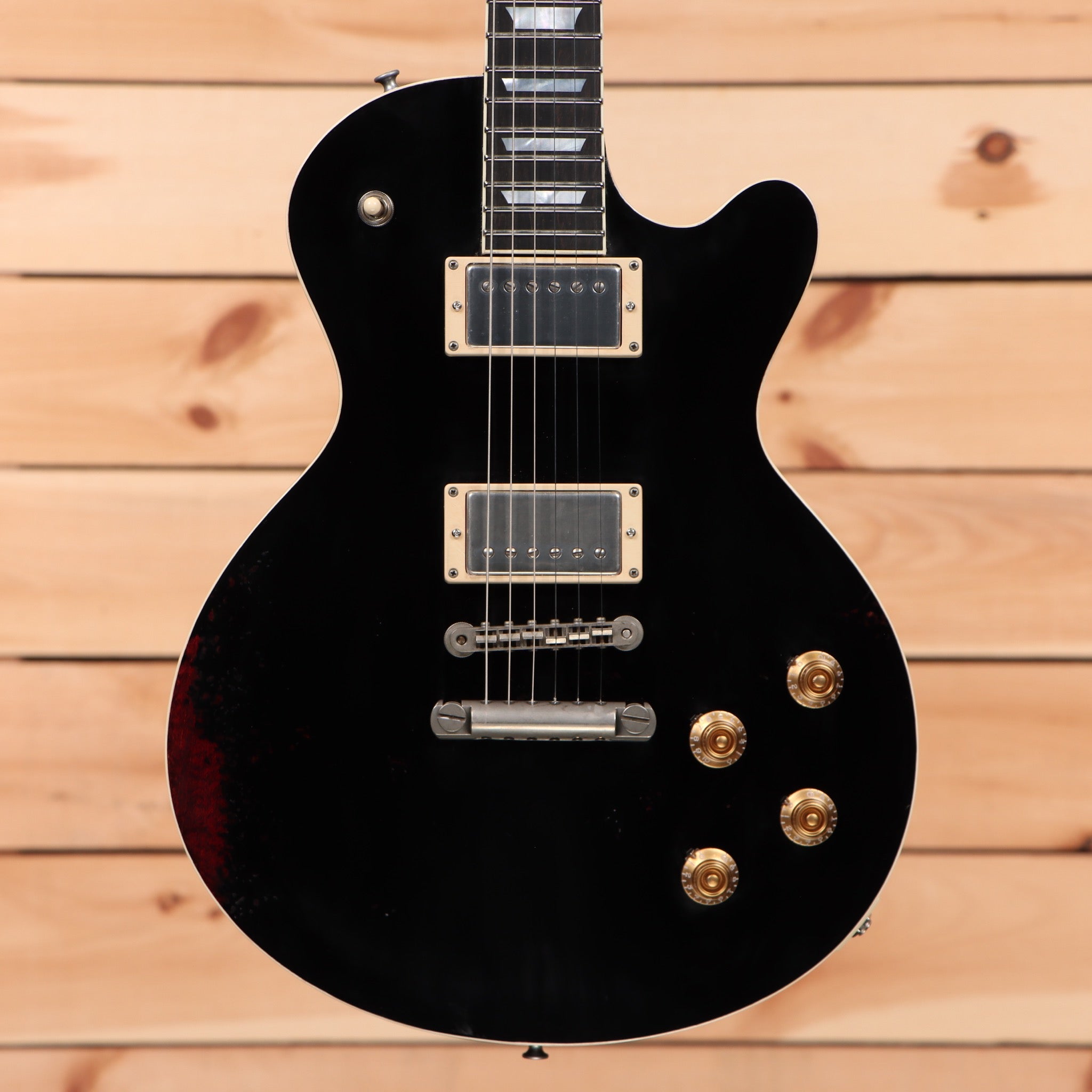 Eastman SB59-V semi-hollow electric guitar black finish with dual humbucker pickups and gold hardware