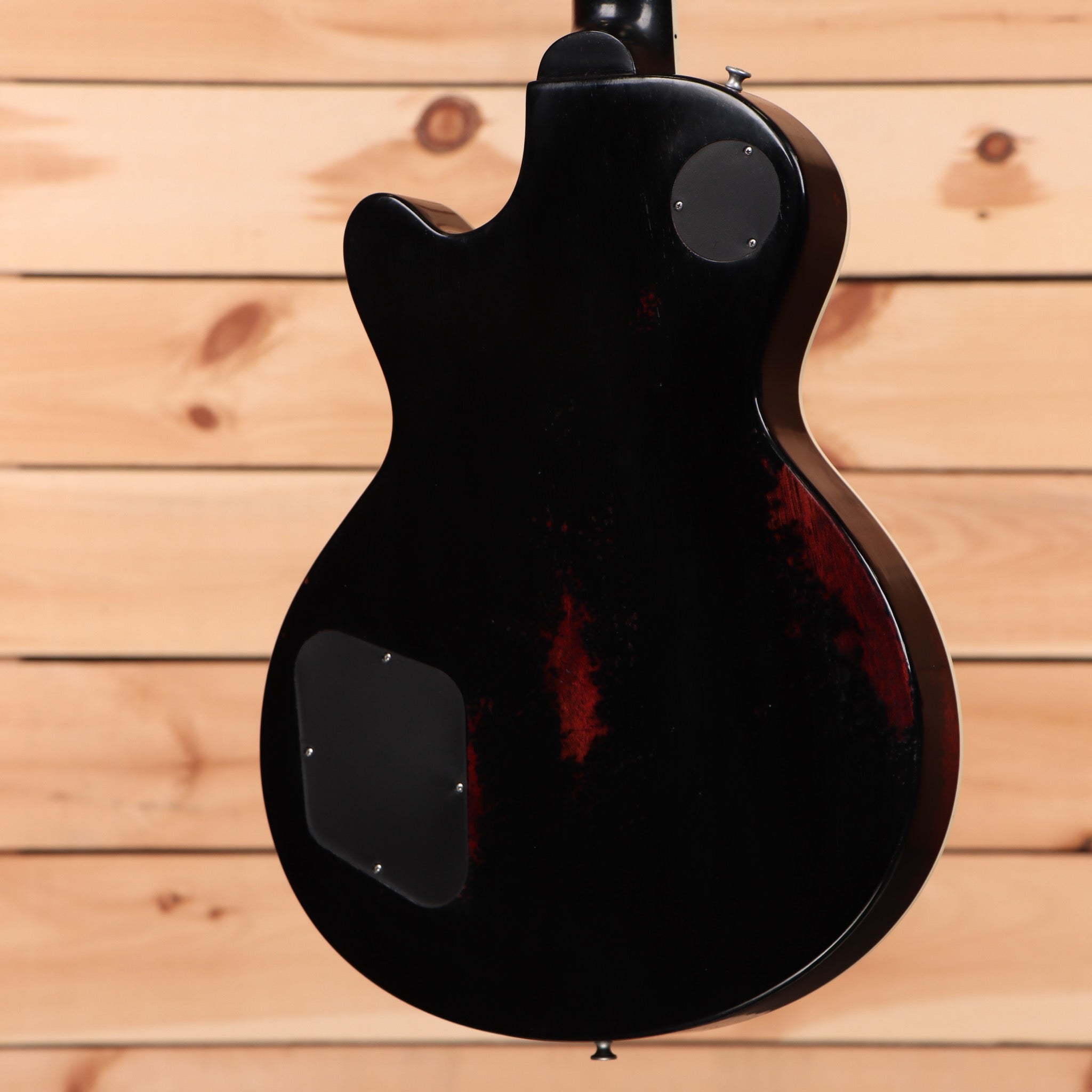 Eastman SB59-V semi-hollow electric guitar black finish with red burst back and dual humbuckers