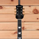 Eastman SB59-V semi-hollow body electric guitar black finish with dual P90 pickups and gold tuning machines