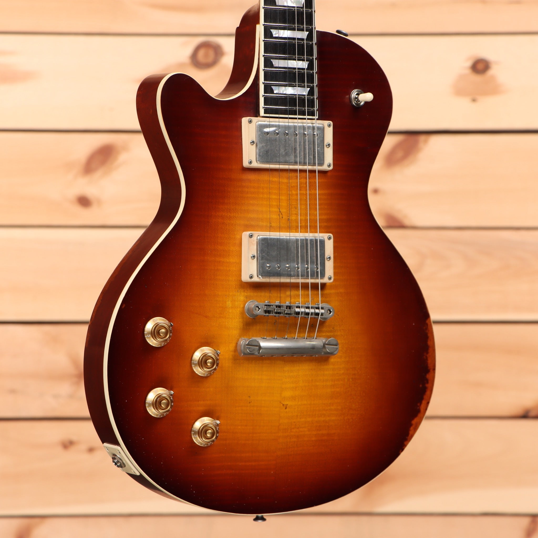 Eastman SB59LV semi-hollow electric guitar Antique Goldburst with dual humbucker pickups