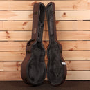 Eastman T64-V antique goldburst semi-hollow electric guitar with brown leather case and black velvet interior