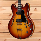 Eastman T64VT semi-hollow electric guitar antique goldburst with dual humbuckers and f-holes