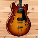 Eastman T64VT semi-hollow body electric guitar Antique Goldburst with dual humbucker pickups