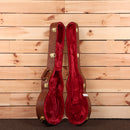 Gibson Les Paul Standard 50s Figured Top electric guitar Tobacco Burst with gold hardware and red velvet-lined case