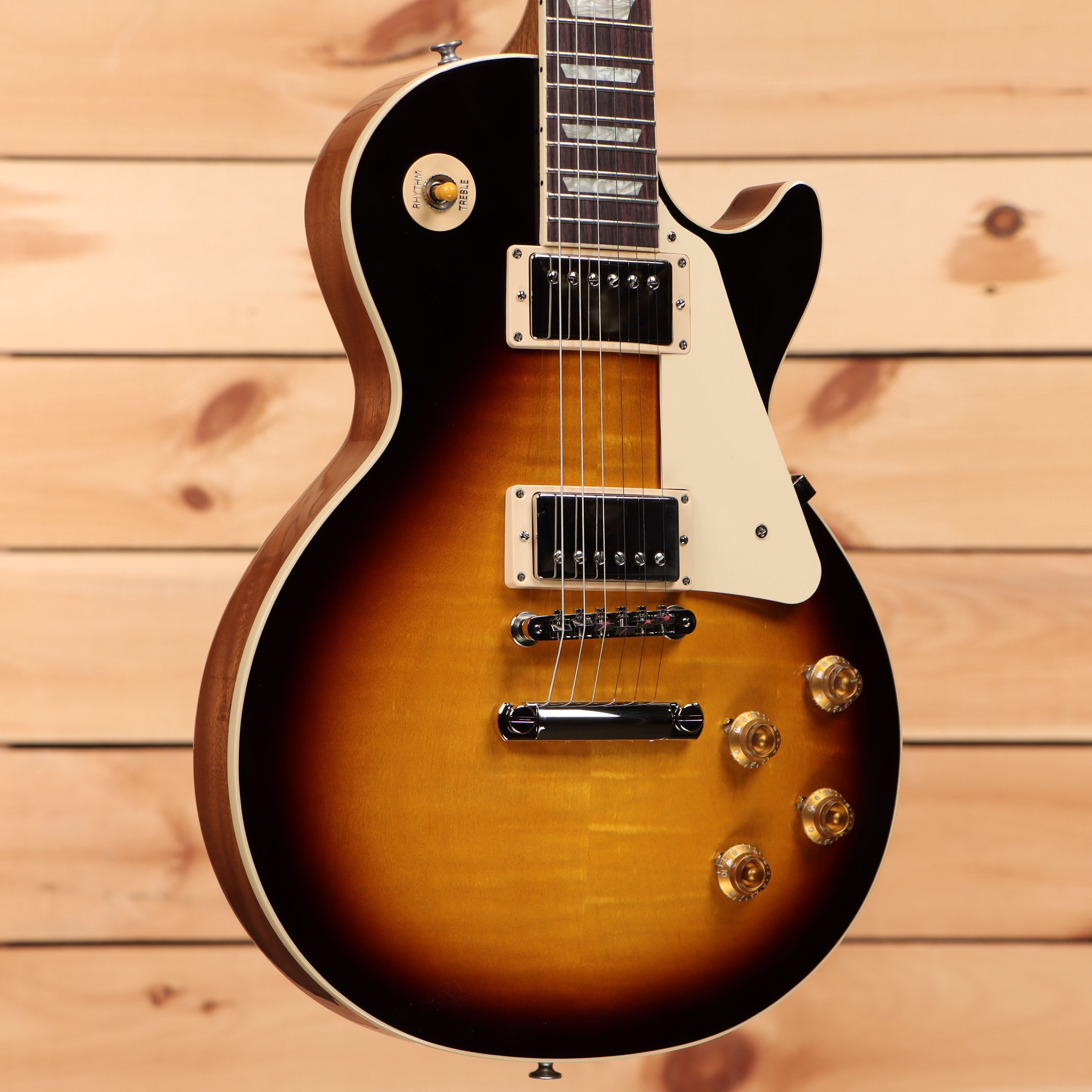 Gibson Les Paul Standard 50s Figured Top electric guitar Tobacco Burst with dual humbuckers