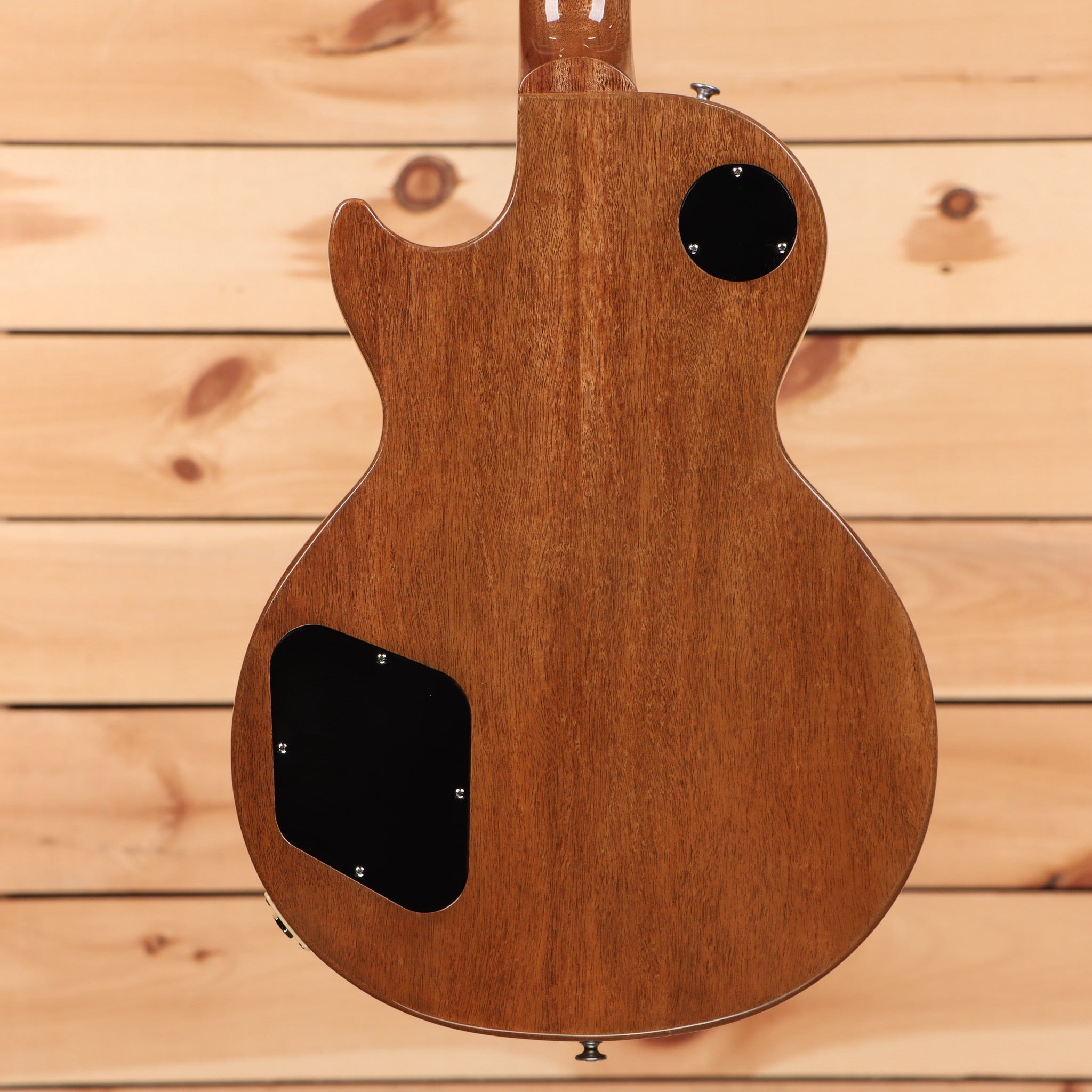 Gibson Les Paul Standard 50s P-90 electric guitar Goldtop mahogany back with black control cavity covers
