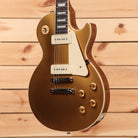 Gibson Les Paul Standard 50s P-90 electric guitar Goldtop finish with dual P-90 pickups and cream body binding