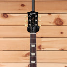 Gibson Les Paul Standard 50s P-90 Goldtop electric guitar headstock with rosewood fretboard and trapezoid inlays