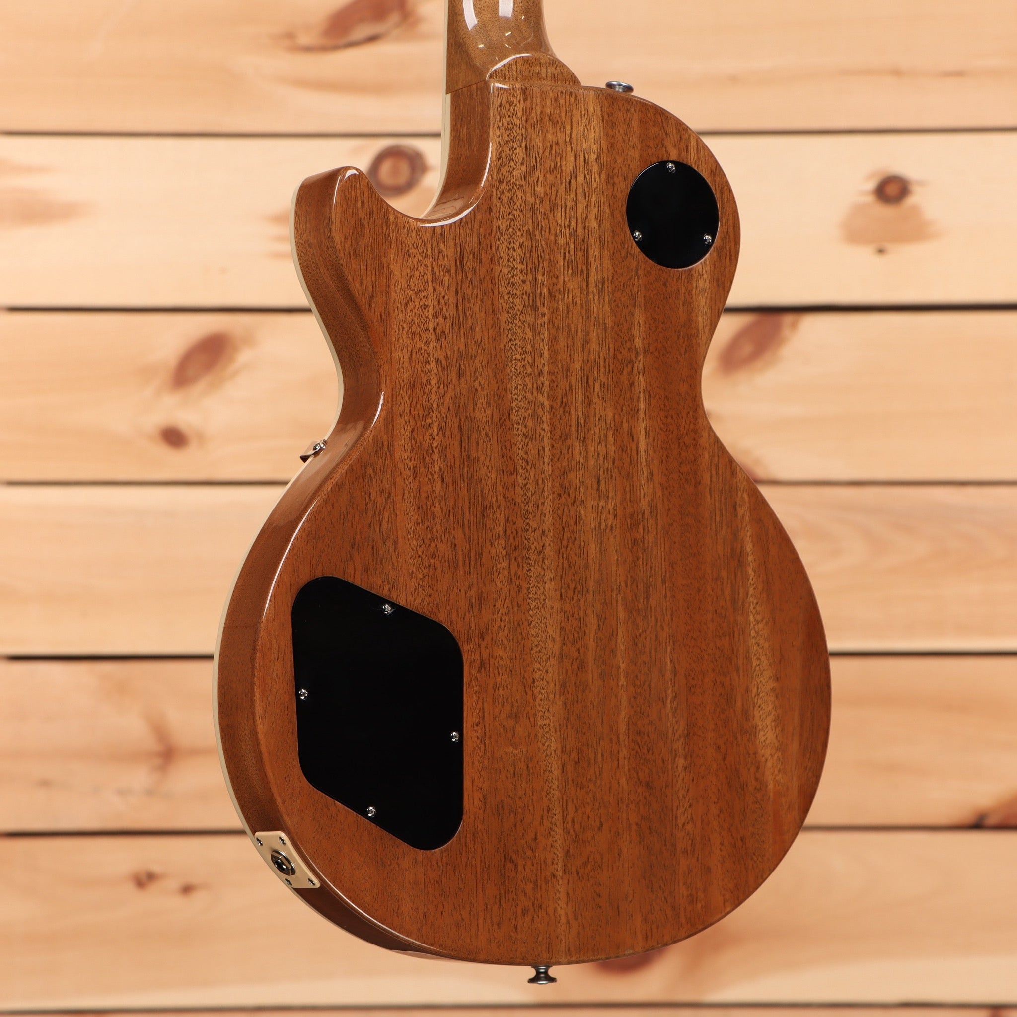 Gibson Les Paul Standard 50s P-90 Goldtop electric guitar mahogany back with control cavity cover plates