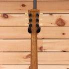 Gibson Les Paul Standard 50s P-90 Goldtop electric guitar headstock back showing mahogany neck and cream tuner buttons